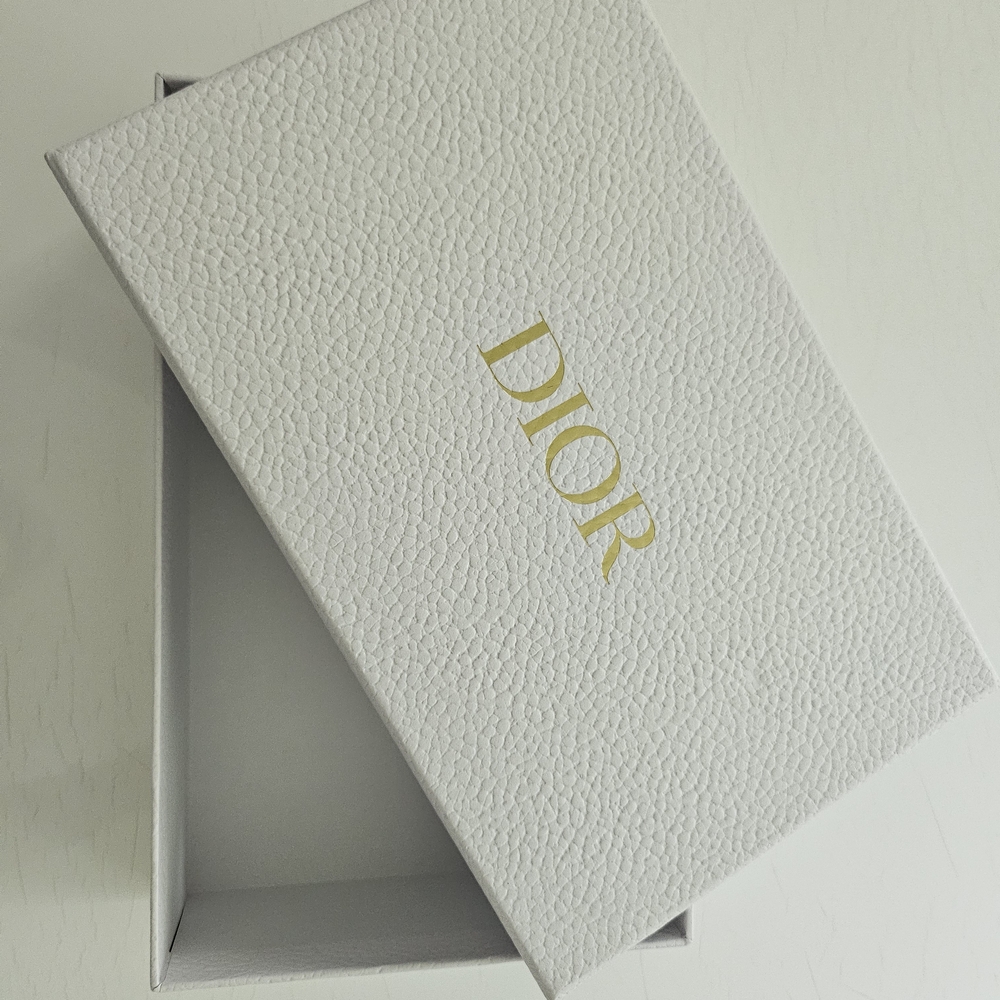 Dior Textured White Box with Gold Logo